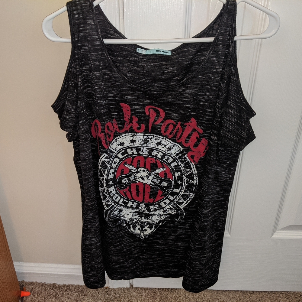 Maurice's Rock and Roll short sleeved shirt